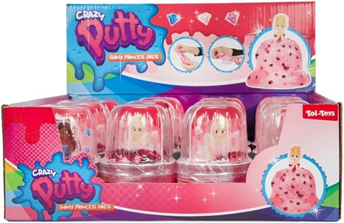 CRAZY PUTTY Slime -Shiney Dress- with accessories (diy) 3 assorted-2
