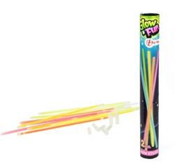 GLOW N FUN Bastoncini luminosi_bracciale in tubo-12pz20cm