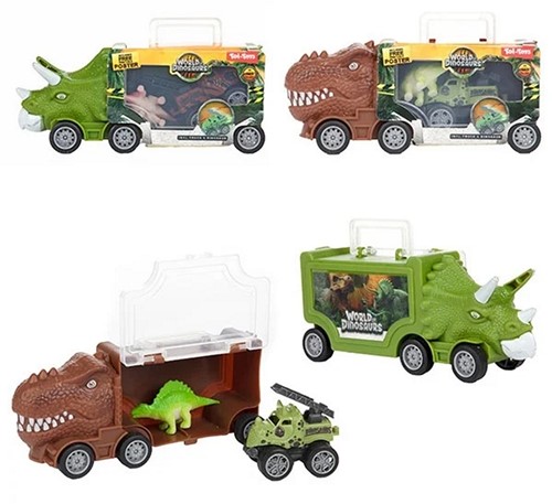 WORLD OF DINOSAURS Dinotruck +dino+auto pull back