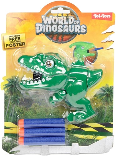 WELT DER DINOSAURIER Mini-Dino-Pistole +3x Pfeil 5-fach sortiert-2