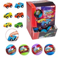 TURBO RACERS Uovo a sorpresa 5 cm Auto Pull Back in Blindbag in esposizione (36)