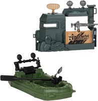 ALFAFOX Speelset XL +licht en geluid-Militair- 6x voertuig+acc-3