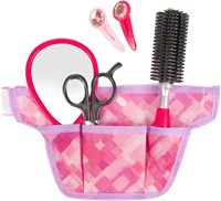 GLAMOUR_SHINE Kappersset in heuptas +haarclips-3