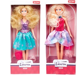 LAUREN Teenage poupée -Miss Glitter- avec accessoires 3 assortis
