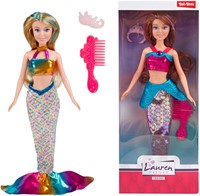 LAUREN Tienerpop -Miss Zeemeermin- met accessoires 2 assorti