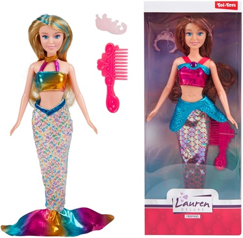 LAUREN Tienerpop -Miss Zeemeermin- met accessoires 2 assorti