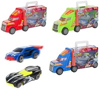 TURBO RACERS Vrachtwagen + 2 raceauto's 3 assortie