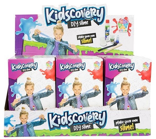 KIDSCOVERY Set -Own Slime- maak slijm(diy) 3 assortie in diisplay-2
