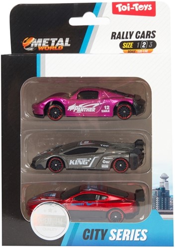 METAL Rally (race) auto -Classic- 3st 6 assorti-2
