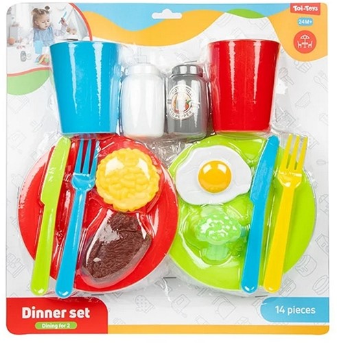 HOME_FOOD Set -Diner- 14 delig met onder andere eten+2xbord+beker