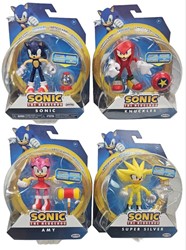 Sonic Articulated Figures 4 Assorti 17,5x23cm