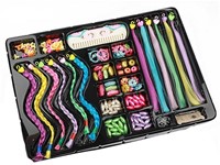Set -Versier je Haar- kralen+haarlokken+kam-3