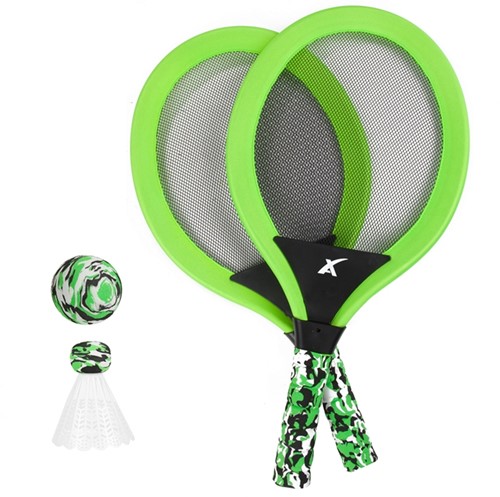 ADRENIX Soft tennis -2x racchetta+palla+navetta 4 assortiti-2