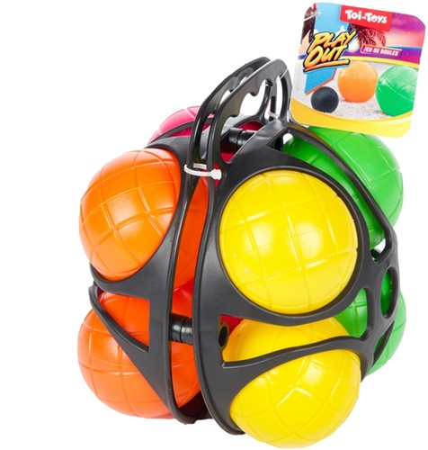 PLAY OUT Jeu de boules set -Colours- (spel) 9dlg