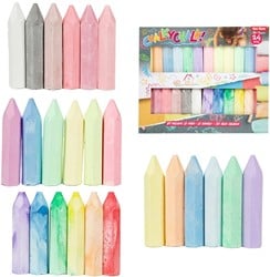 CHALKY CHALK Stoepkrijt -All Colours- 24st in doos