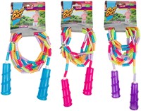 PLAY OUT Springtouw met gekleurde kralen 280cm 3 assorti
