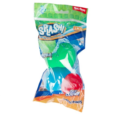SPLASH Waterballon -herbruikbaar+zelfsluitend -2st-2