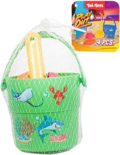 PLAY OUT Mini strandset-emmer+schepje+2x vorm 3 assorti-2