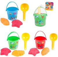 PLAY OUT Mini strandset-emmer+schepje+2x vorm 3 assorti