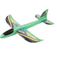 GO PLAY Foam vliegtuig 36cm met stickers (diy) 4 assorti-2