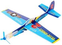 AIR Foam vliegtuig in zak (diy) 11,5x28,5cm 8 assorti in display (48)-2