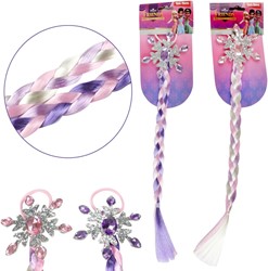 AMICHE PRINCIPESSE Treccia per capelli su elastici 2 assortiti