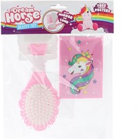 DREAM HORSE Beauty set -spiegel+borstel 4-ass-2