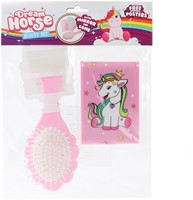 DREAM HORSE Beauty set -spiegel+borstel 4-ass