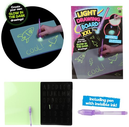 Teken met licht of onzichtbare inkt met accessoires - A3 2,1x30,2x42,7cm.