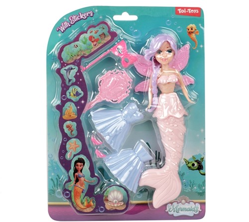MERMAIDS Zeemeermin_Pop 21cm -Dress up- met accessoires 2 assorti-2
