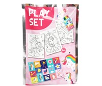 Uitdeelzakje -Eenhoorn- kleurboek+stickers+krijt-2