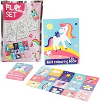 Uitdeelzakje -Eenhoorn- kleurboek+stickers+krijt