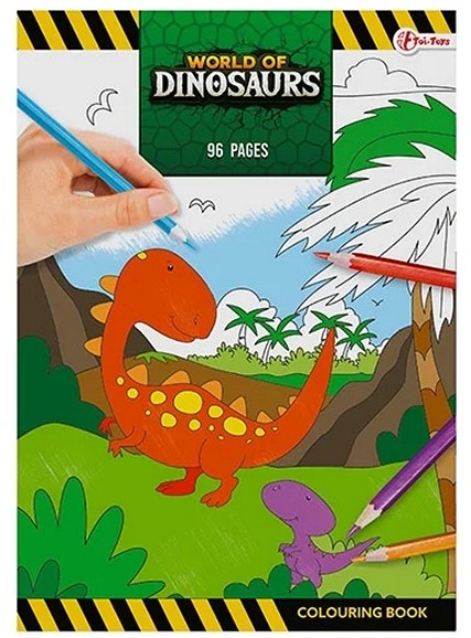 WORLD OF DINOSAURS Super coloring book -96 pages