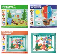 Bouw papieren camping_vistank_luchtballon(diy)3 assorti