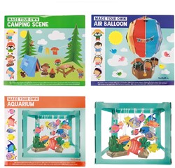 Bouw papieren camping_vistank_luchtballon(diy)3 assorti