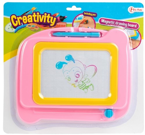 CREATIVITY Tavolo da disegno magnetico incl. 2 penne assortite 25x26,5 cm-2