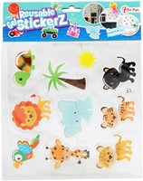STICKERZ Herbruikbare gel raamstickers 3 assorti-3