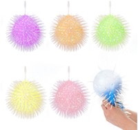 PUFFERZ Pufferbal SuperGlitter 12cm 6 assorti 17x17x17cm.