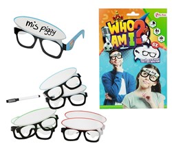 GAMES Spel-Wie Ben Ik-6x herbruikbare bril+stift