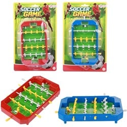Mini tafelvoetbal op blisterkaart 2 assorti 17x27cm