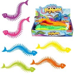 FUN Visgraat -Flex- 24cm -rekbaar tot 1m 6 assorti(12 in display