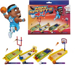 Mini jeux de table FUN -Shoot n Score Sports- 4en1