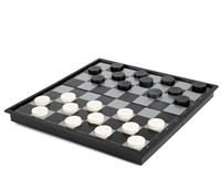 Damspel magnetisch reisspel 4x25x12,5cm.-3