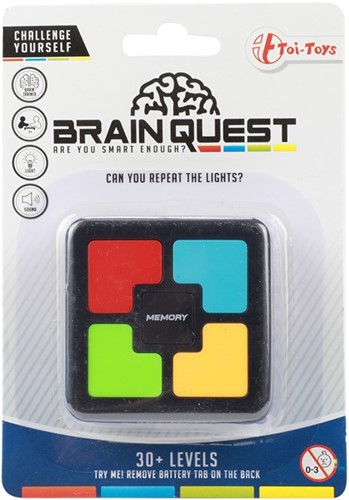BRAIN QUEST Mini geheugenspel -Square- +licht en geluid +-2
