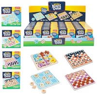 SPIELE Mini-Holzbrettspiel -8cm 4-fach sortiert im Display
