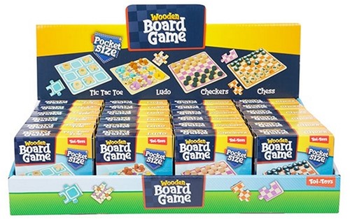 JUEGOS Mini juego de mesa de madera -8cm 4 surtidos en expositor-2