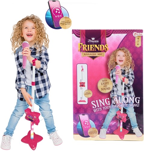 PRINCESS FRIENDS Karaokeset+smartphone aansluiting