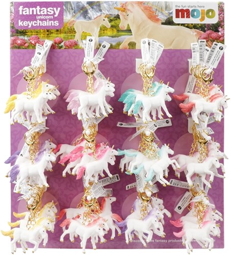 MOJO Keychain -Unicorn- 12 assorted (72DB)-2