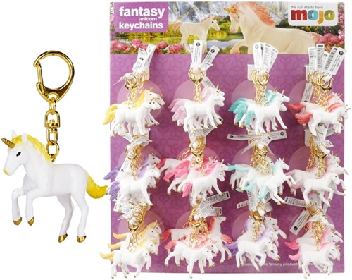 MOJO Keychain -Unicorn- 12 assorted (72DB)