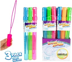 INCREDIBUBBLE Seifenblasenstab – 3 Stück, 2-fach sortiert (12 im Display)